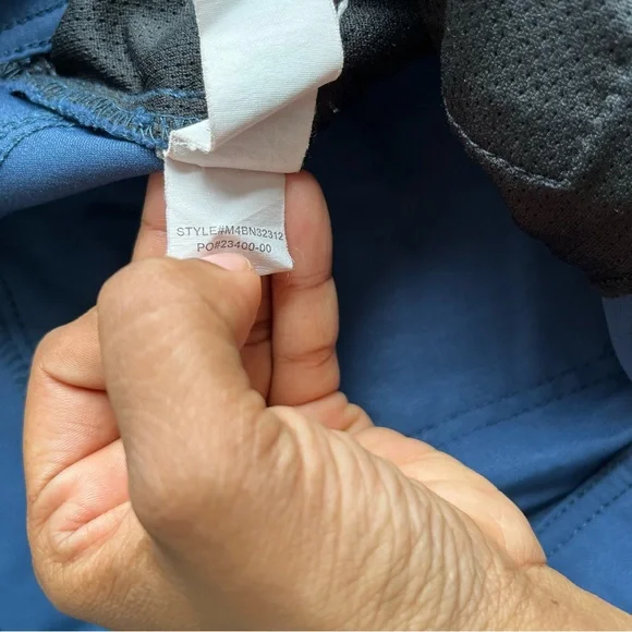 PrAna Brion pant II blue stretch nylon outdoor hiking athletic pants 40x32 - Picture 5 of 11